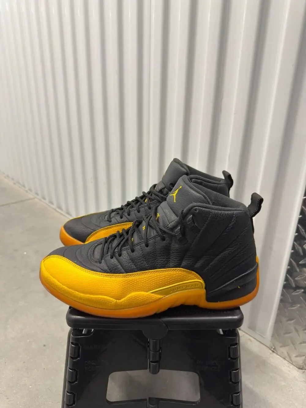 Nike Air Jordan 12 University Gold Black 2020 Size 9.5 Men's - 130690-070